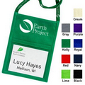 Poly Pro Eco Pouch Neck Wallet w/ Printable Lanyard (1 Color)